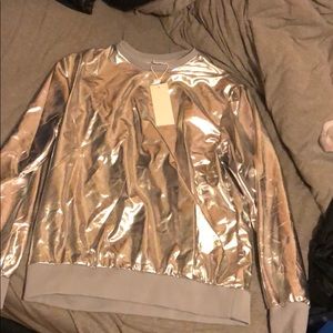 Jogal Metallic Crew Neck Sweater